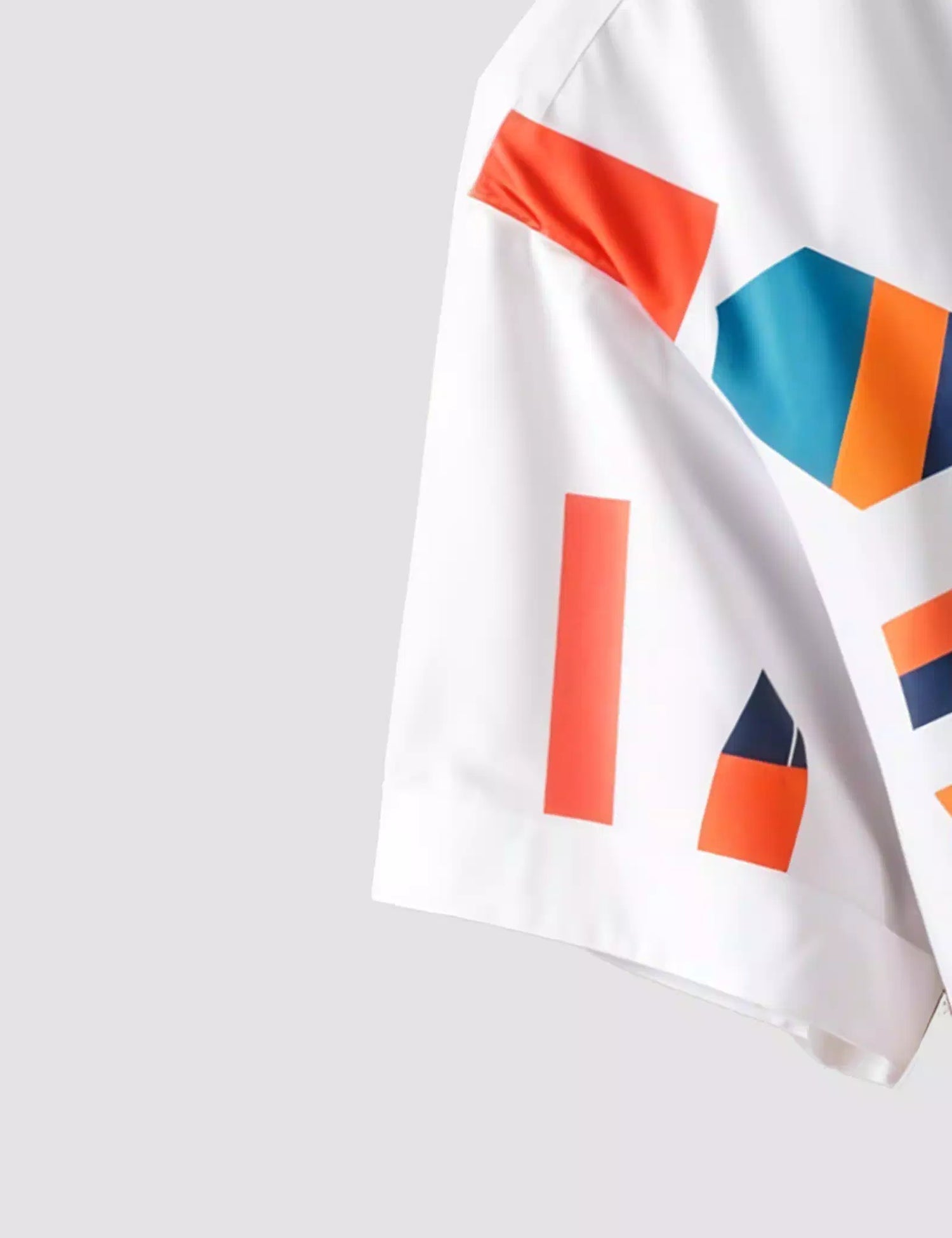 MULTI GEOMETRY PRINTED DESIGNER MEN'S HALF SLEEVES PRINTED SHIRT